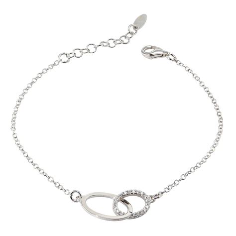 Bracelet Argent 925 Et Oxyde De Zirconium Ref 47485