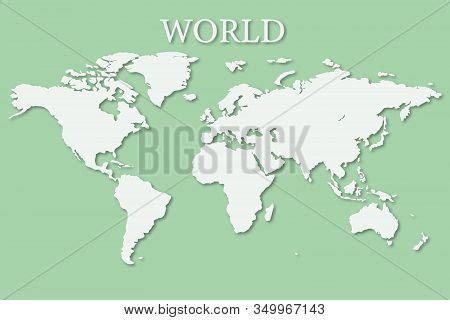 World Map Earth Vector & Photo (Free Trial) | Bigstock