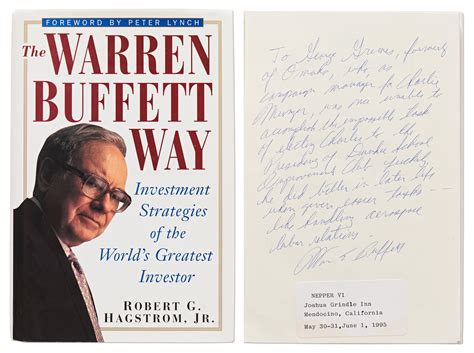 Lot Detail Warren Buffett Scarce Signed Copy Of The Warren Buffett