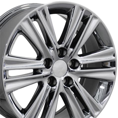 17'' Fits Lexus ES 350 Double Spoke Wheels PVD Chrome Set of 4 17x7 Rims - Stock Wheel Solutions