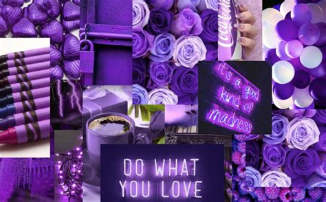 MacBook Screensaver - Purple and White 'Do What You Love' Collage