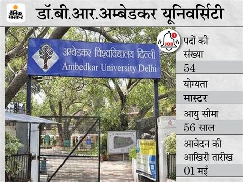 Dr B R Ambedkar University Sarkari Naukri Dr B R Ambedkar University