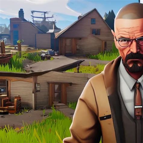 Walter White In Fortnite Gameplay By Greg Rutkowski Stable Diffusion