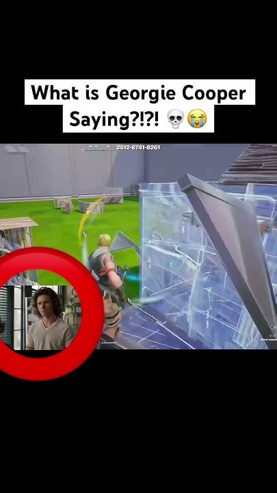 What Is Georgie Cooper Saying 💀 Fortnite Youtube