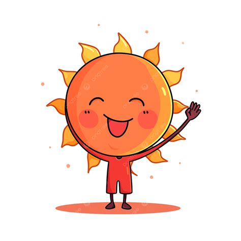 Sun Cartoon Element Hand Drawn Simple Drawing, Sun Clipart, Hand