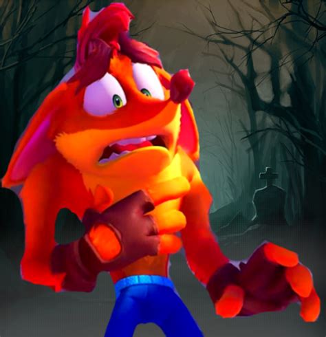 Crash Bandicoot Scared By Markendria On Deviantart