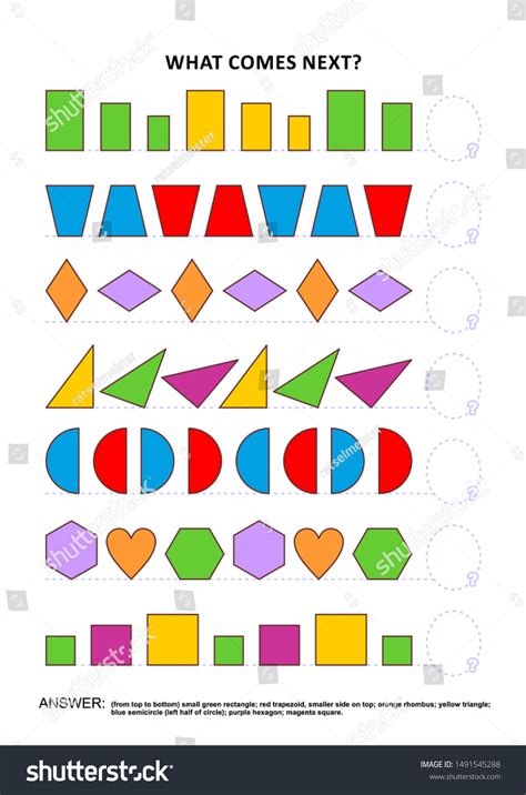 170 Math Worksheet Kid Sequence Stock Vectors, Images & Vector Art | Shutterstock