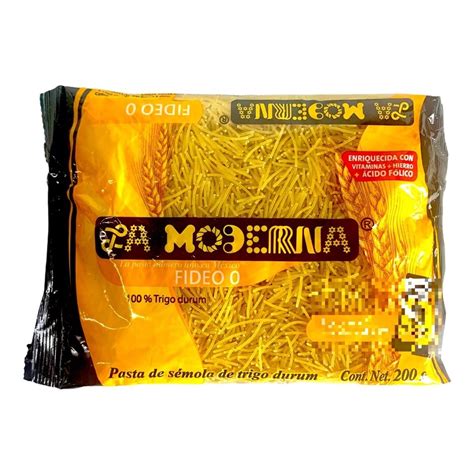 La Moderna Pasta Para Sopa Fideo 0 Fideo Delgado 200 Gr Shopee México