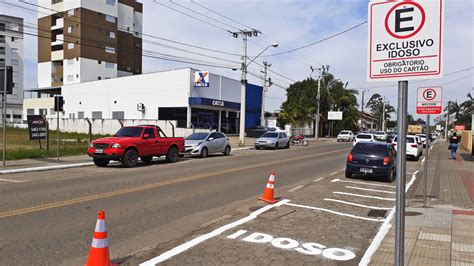 Demutran Refor A Sinaliza O De Estacionamento Na Rea Central De