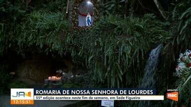 Jornal do Almoço Chapecó Romaria de Nossa Senhora de Lourdes