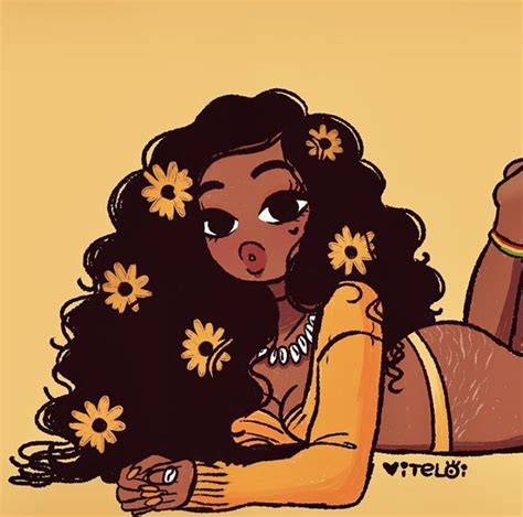 Sunflower 🌻 Bae By Viteloi Black Girl Art Girls Cartoon Art Black