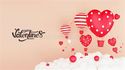 Happy Valentine S Day Landing Page Or Poster Design With 3D Render