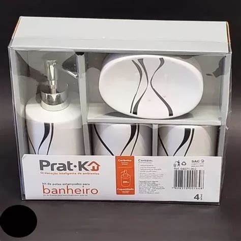 Kit Banheiro Lavabo Conjunto Porta Sabonete Líquido Escova