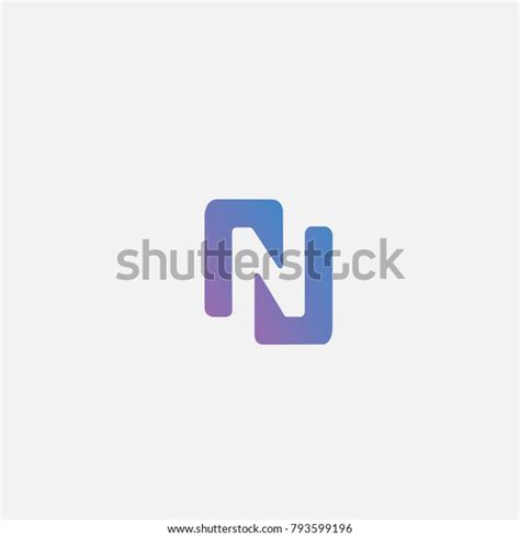 N 문자 로고n 아이콘 플랫 디자인 스톡 벡터 로열티 프리 793599196 Shutterstock