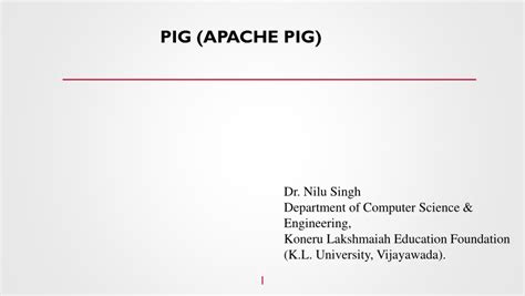 (PDF) PIG (APACHE PIG)