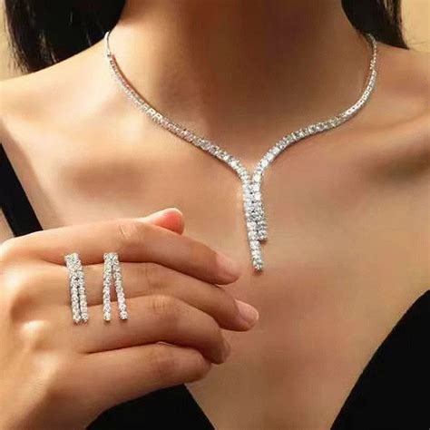 Fyuan Ensembles De Bijoux G Om Triques Simples Pour Femmes Boucles D