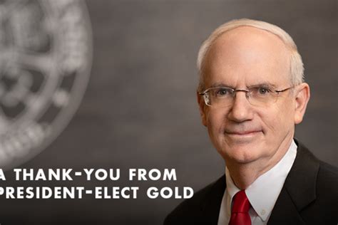 A thank you from President-elect Gold | Newsroom | University of ...