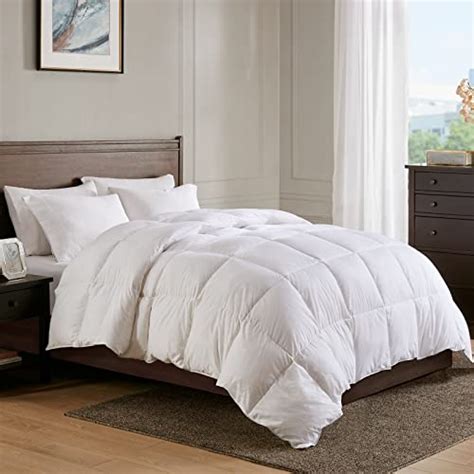 APSMILE Heavyweight Goose Feather Down Comforter Queen Size Ultra