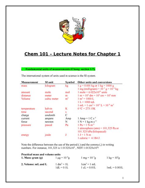 Chapter Lecture Notes Chem Lecture Notes For Chapter