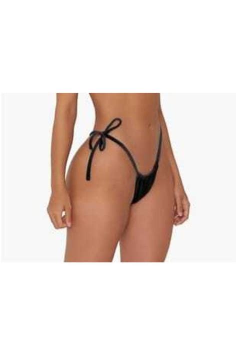 Secret Passion Lingerie Tknfashıon Esnek Kadife Kumaş Yandan Bağlamalı Siyah Renk Büyük Beden