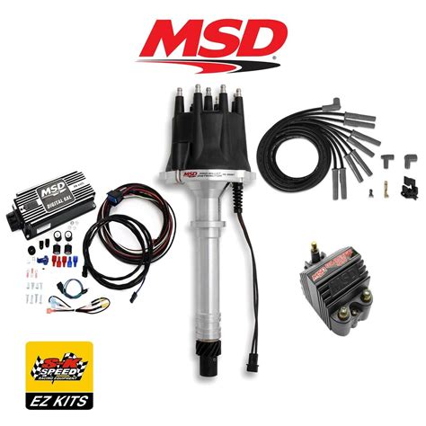 Msd Complete Black Ignition Kit Digital 6al Distributor Wires Coil Bbc Chevy Ebay