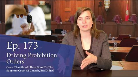 Driving Prohibition Orders Cases That Should Have Gone To The Supreme