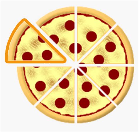 Pizza Cut Into 8 Slices, HD Png Download - kindpng