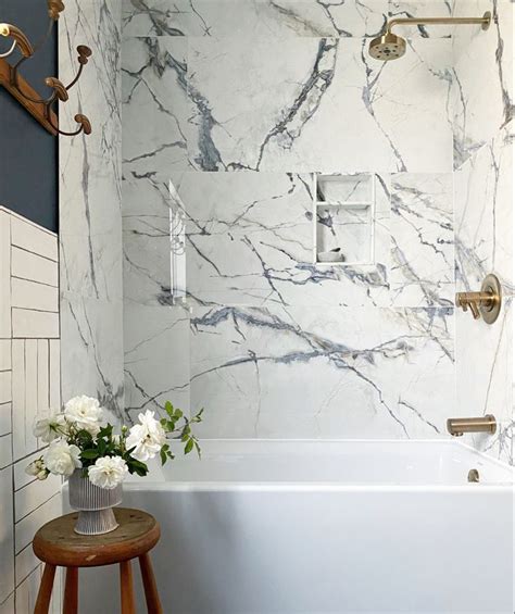 Large format tile | Bathroom shower walls, Marble shower walls, Large ...