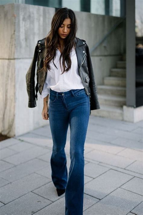 How To Style Your Flared Jeans Best Street Style Ideas 2022 How To