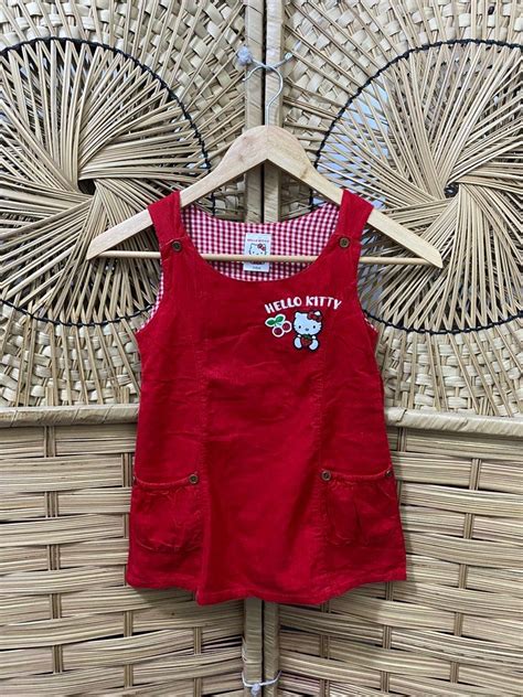 Hello Kitty Red Dress, Babies & Kids, Babies & Kids Fashion on Carousell