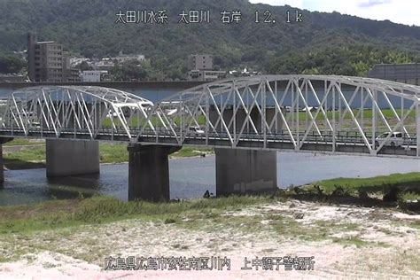 太田川上中調子警報所ライブカメラ画像 20180722 1155 Waterlevel049 Flickr