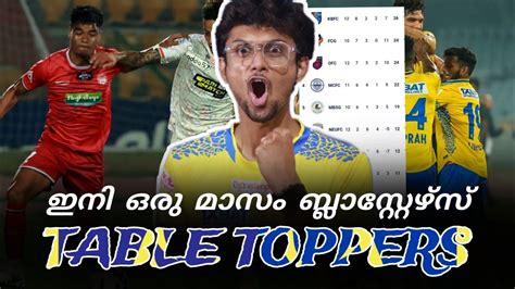 Hello Table Toppers Kerala Blasters North East United Vs FC