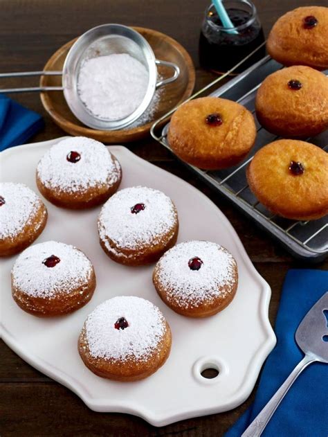 Sufganiyot Fried Hanukkah Jelly Doughnuts For The Jewish Holidays