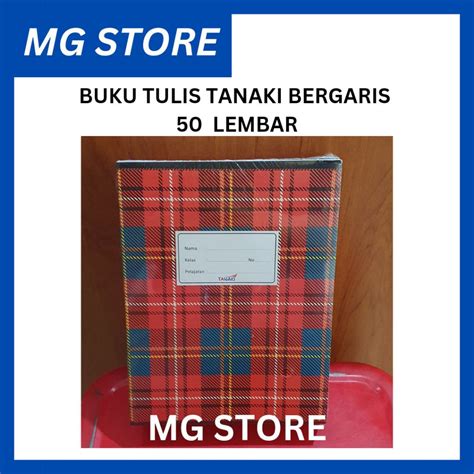 Jual Buku Tulis Bergaris Tanaki 50 Lembar Shopee Indonesia