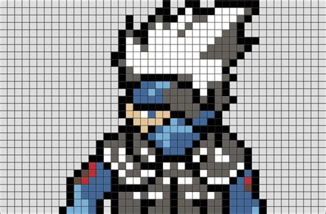 Kakashi Hatake Pixel Art Dibujos En Cuadricula Cuadricula Para Porn