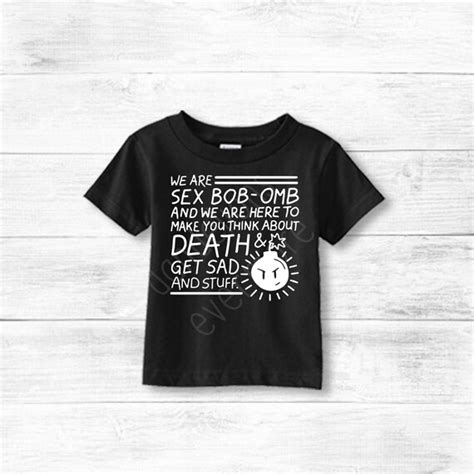 We Are Sex Bob Omb T Shirt Scott Pilgrim T Shirt Scott Etsy