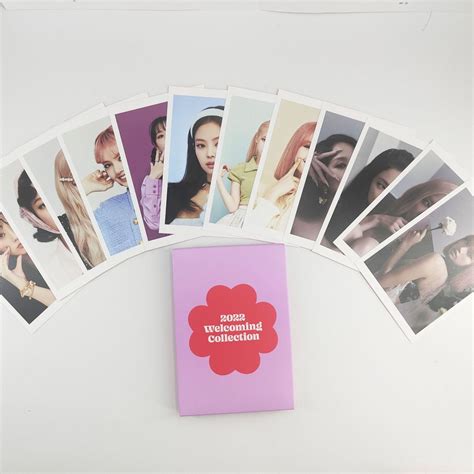 Kpop BLACKPINK 2022 Welcoming Collection Photo Card Sticker Postcard