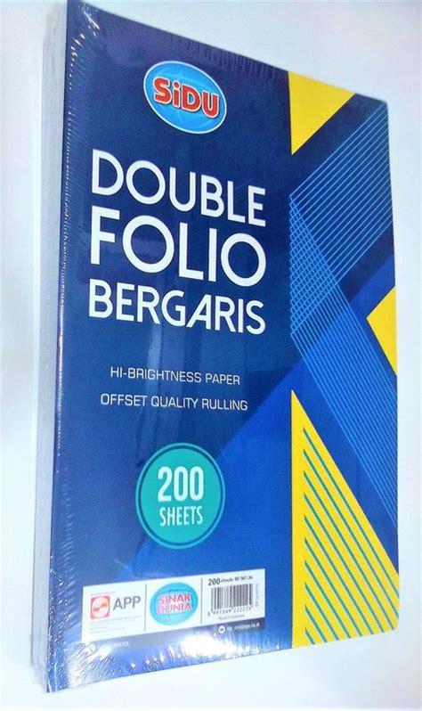 Kertas Folio Bergaris Isi 200