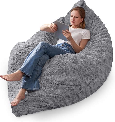 Habutway 3 In 1 Bean Bag Chair Giant Bean Bag Memory Foam Filling Bean Bag Sofa