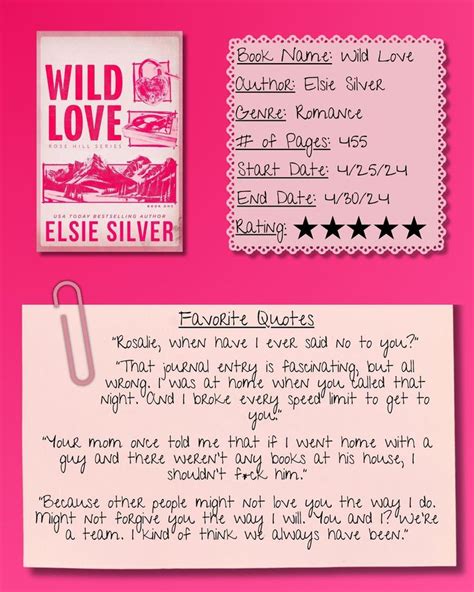 Nicole Soler On Instagram Book Review Wild Love By Elsie Silver 5 5