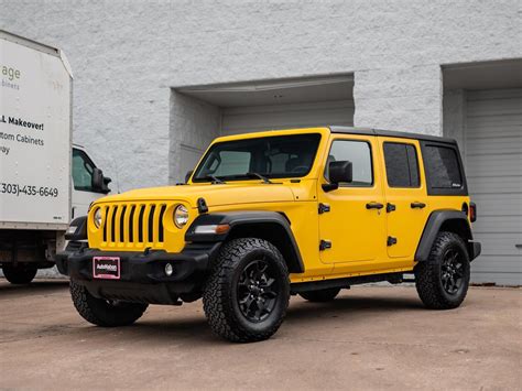 Jeep Wrangler Satin Yellow Vinyl Wrap - Mile High Customs