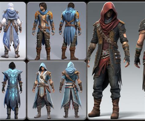 Artstation 200 Masculine Mystic Outfit Reference Pack 4k V163