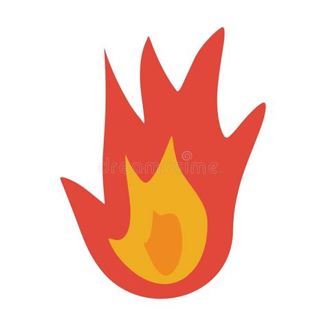 Fire Icon Vector Abstract Shape Burning Hot Flame Stock Illustration Illustration Of Campfire
