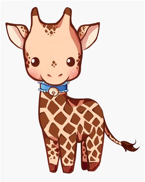 Girrafe Drawing Kawaii - Giraffe Drawing Cute, HD Png Download ...