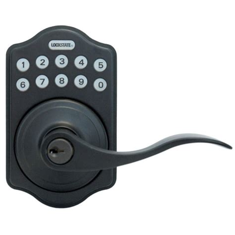 LockState Electronic Keypad Lever Door Lock-LS-L500-RB - The Home Depot