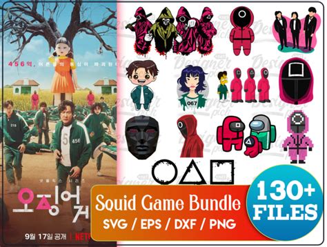 130 Squid Game Svg Bundle Best Quality Design Bundle