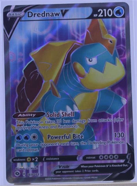 Drednaw V Swsh Champion S Path Full Art Pokemon Card Near