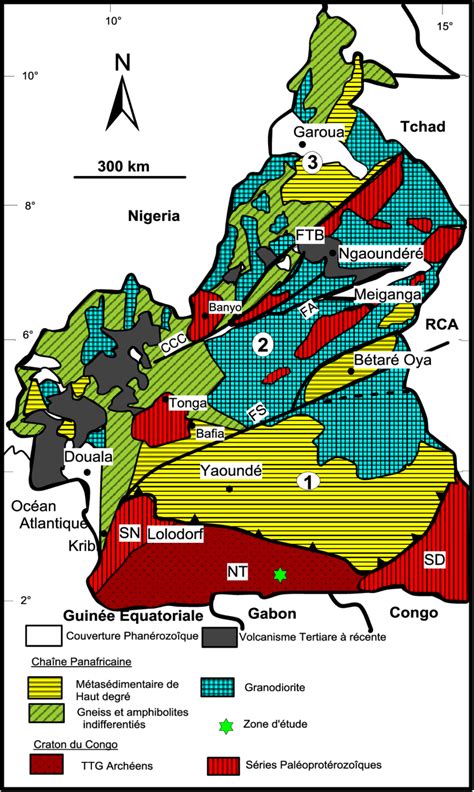 Carte Geologique Du Cameroun