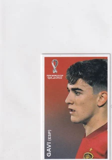 PANINI QATAR WORLD Cup Sticker 2022 Numéro C 8 Gavi LED Coca Cola