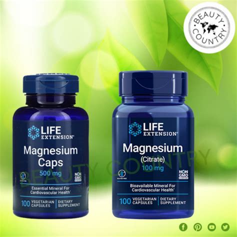 Beauty Country | Life Extension, Magnesium Caps, Magnesium Citrate ...